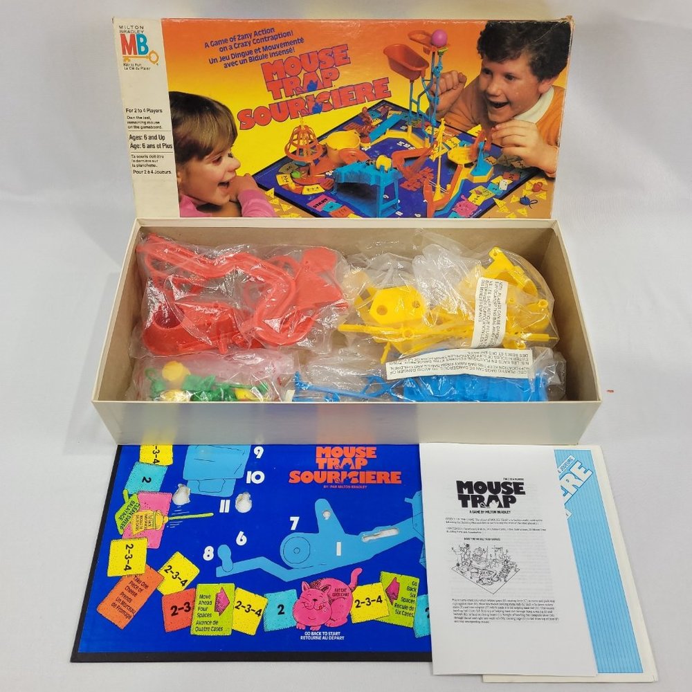 Mouse Trap Vintage 1986 Board Game Mousetrap Boardgame by Milton Bradley